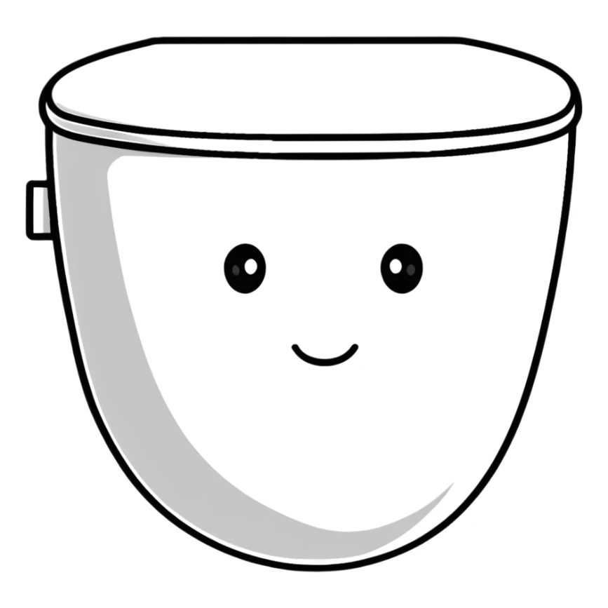 skibidi toilet with a face sticker