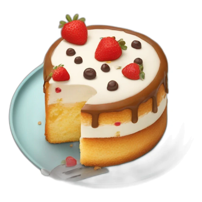 Gâteau que je peux manger vite, tout de suite même sticker