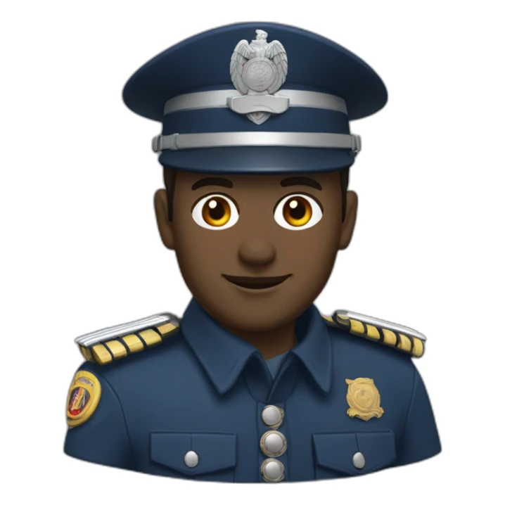 French gendarmerie male sticker