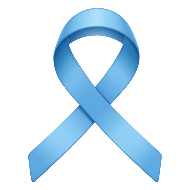 blue awareness ribbon for mental health, minimal, clean lines sticker