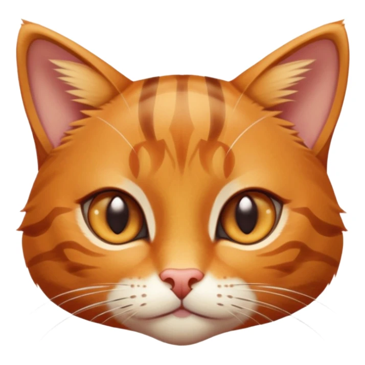 cinematic-cute-ginger-tabby-cat-portrait-emoji,-head-tilted-playfully-and-inquisitively,-sleek-orange-brown-fur-with-bold-tabby-stripes-and-a-distinctive-m-shaped-marking-on-the-forehead,-sparkling-amber-eyes,-simplified-yet-irresistible sticker