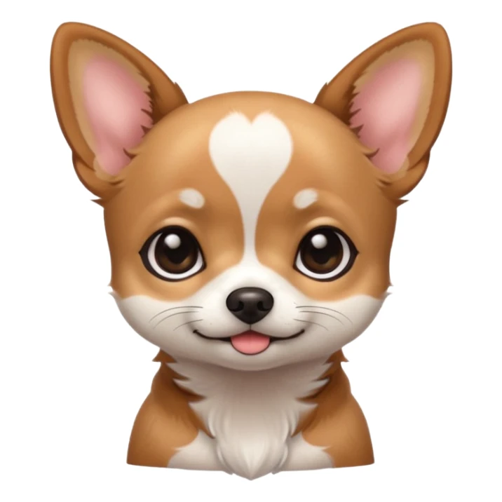 very cute big eyes kawaii chihuahua sticker
