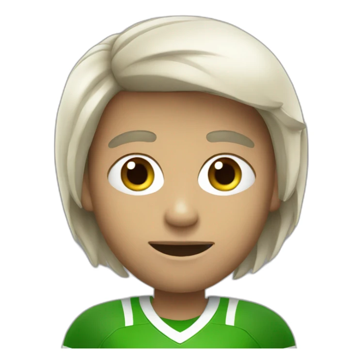 Vegetarian football fan sticker