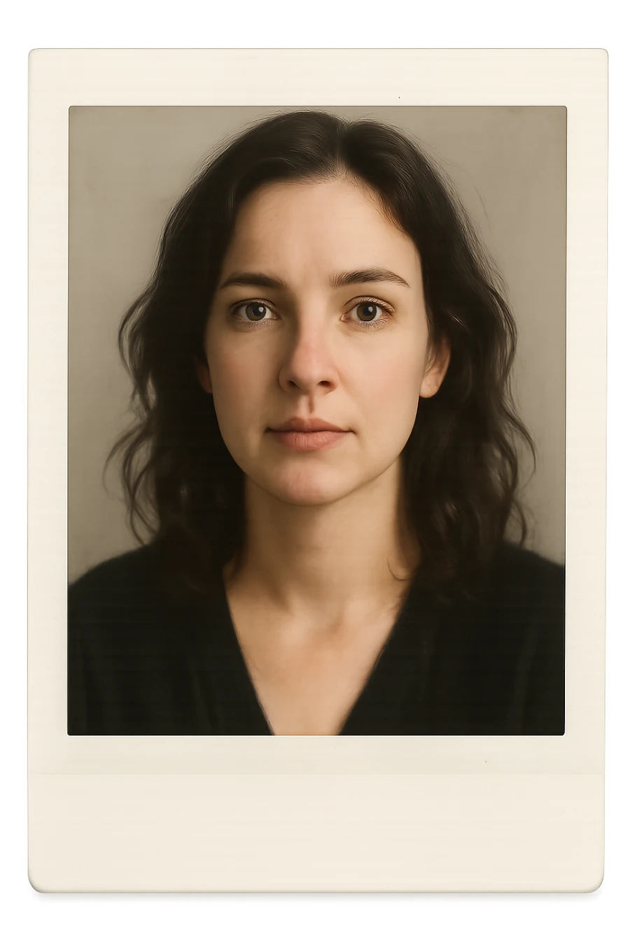 foto polaroid di una donna sticker