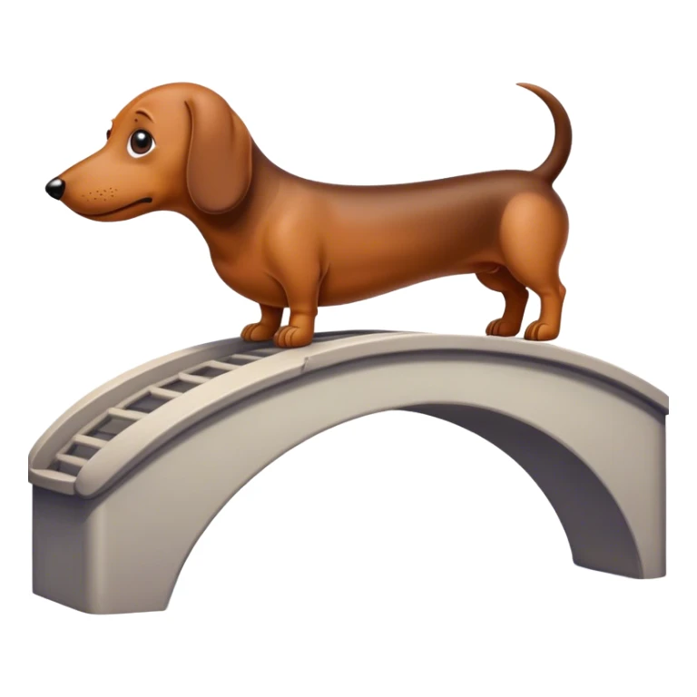 bridge who looks like a dachshund sticker