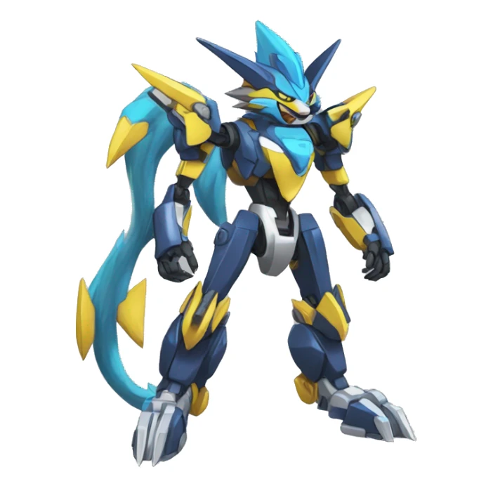 Zeraora-Zoroark-medabot-Mecha full body sticker