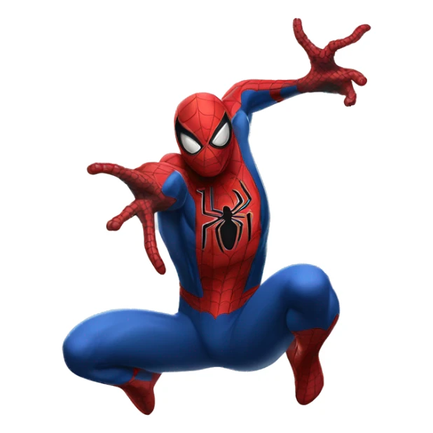 half spider man body separated from half venom body sticker