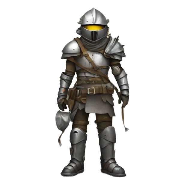 post apocalyptic scavenger in armor made from road signs sticker