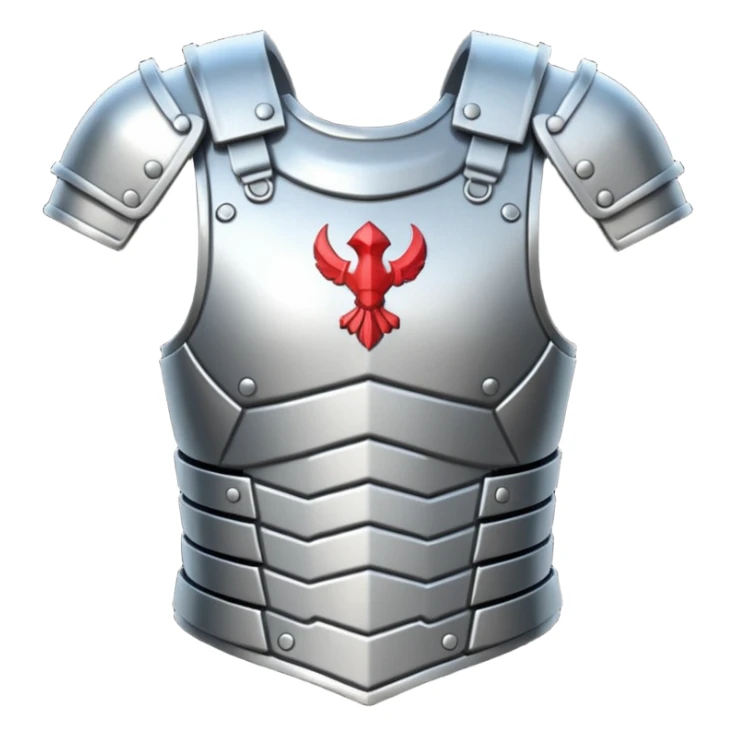 Body armor Emoji fantasy pixel art style sticker