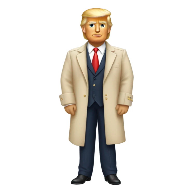 Donald trump in dress sticker