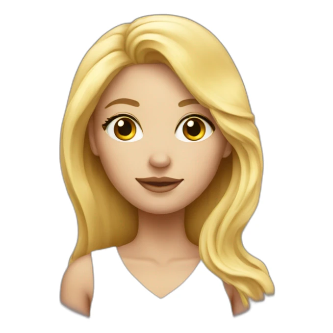 Astrology blonde girl sticker