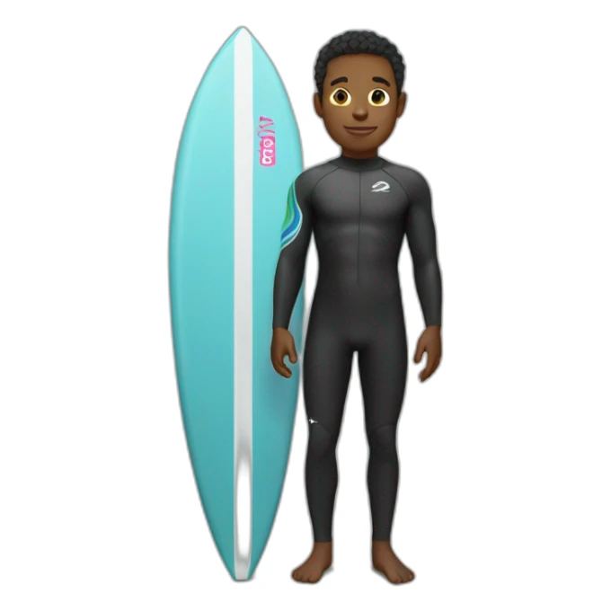 gay black male surfer in a wetsuit sticker