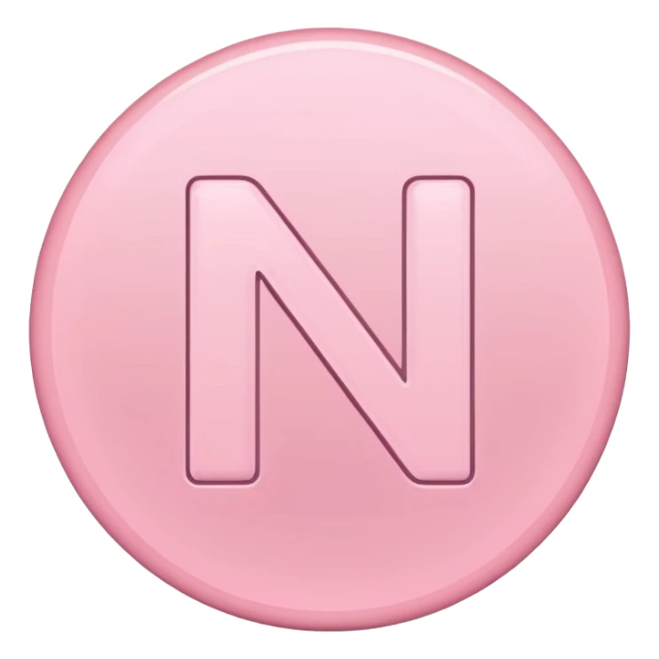 Netflix accurate aesthetic "N" logo in pastel pink sticker