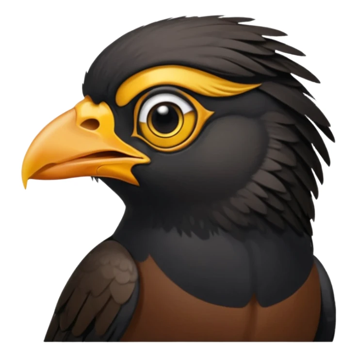 A common myna bird emoji sticker