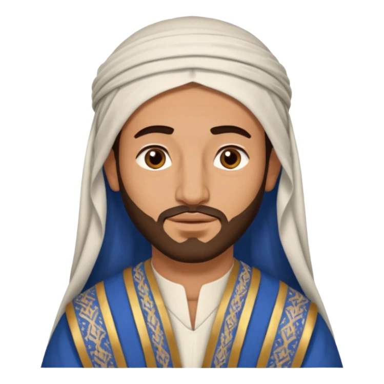 boaz - arab man from the bible sticker