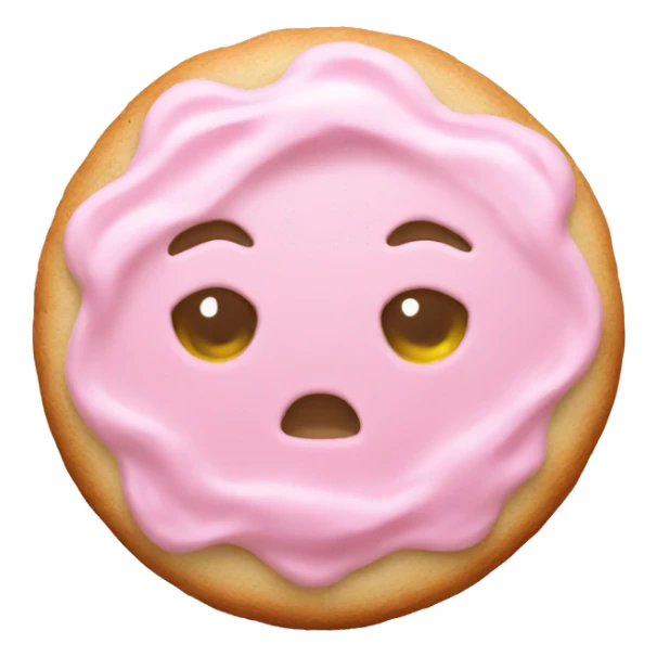 Pastell pink asthetic clean Christmas cookie sticker