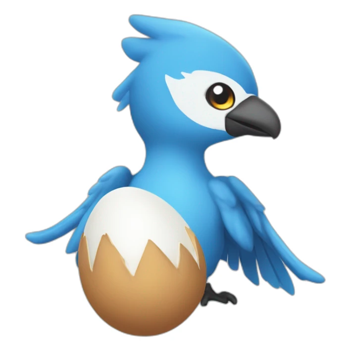 crazy funny stupid Articuno pokemon baby's realistic boku no pik o egg sticker