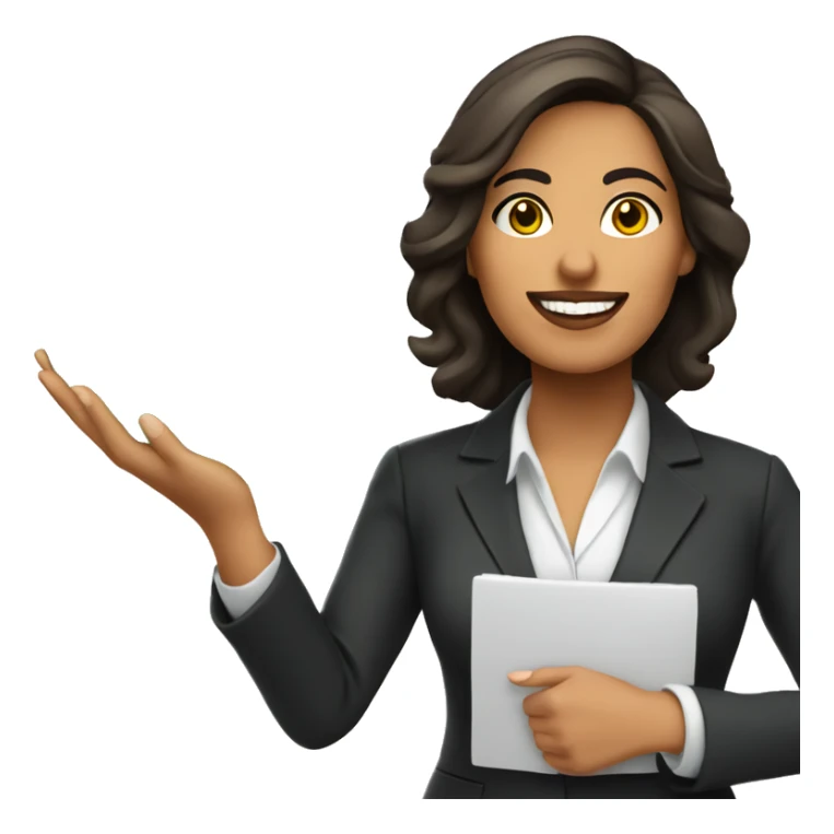 Hispanic realtor woman holding “SOLD” on hands sticker