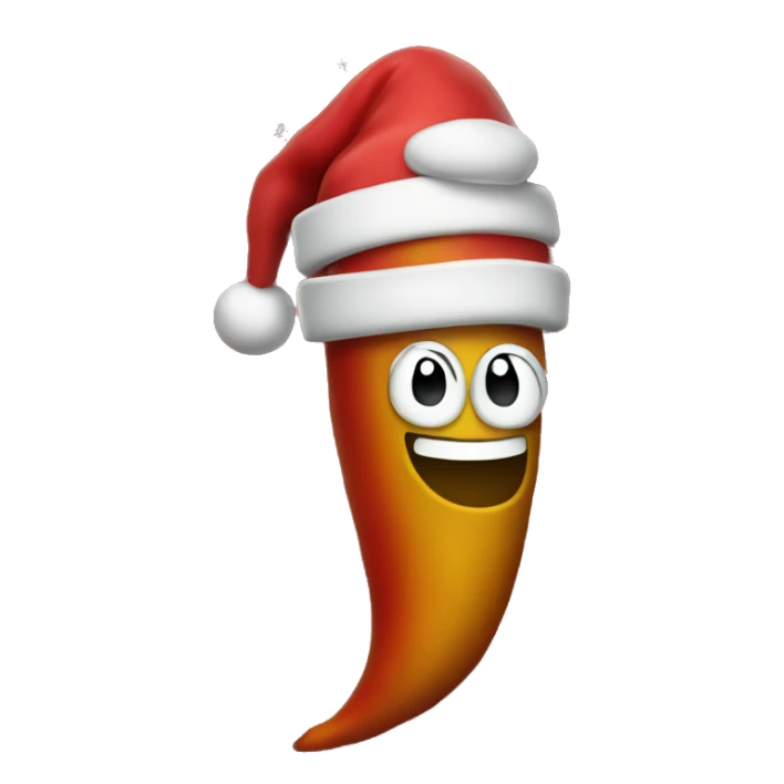 Chili pepper wearing a Christmas sweater  sticker