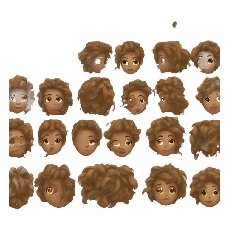 girl just woke up with messy hair sticker