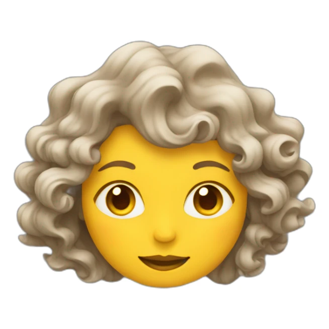 woman with wavy hair combined with the sun sticker
