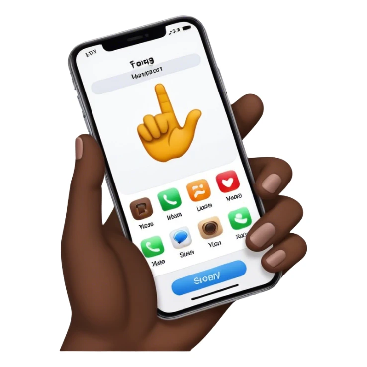 phone with one app on the screen sticker