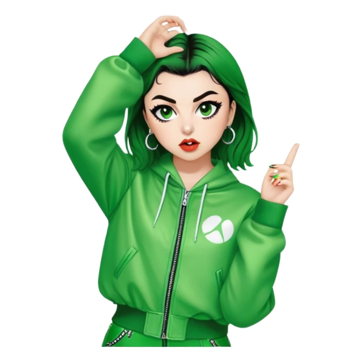 Charli xcx brat green concert  sticker