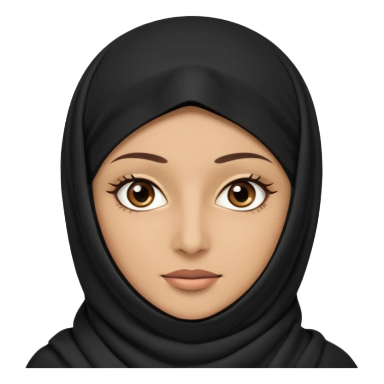 Muslim woman with niqab sticker