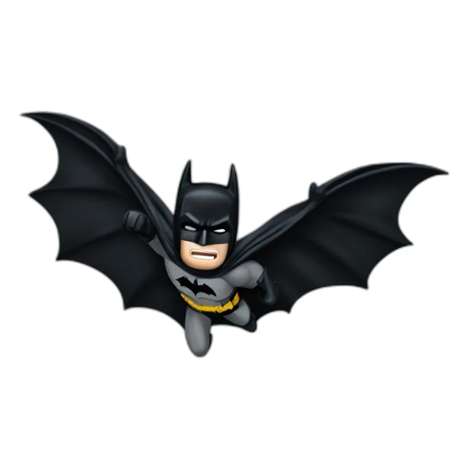 The dark knight batman flying movie sticker