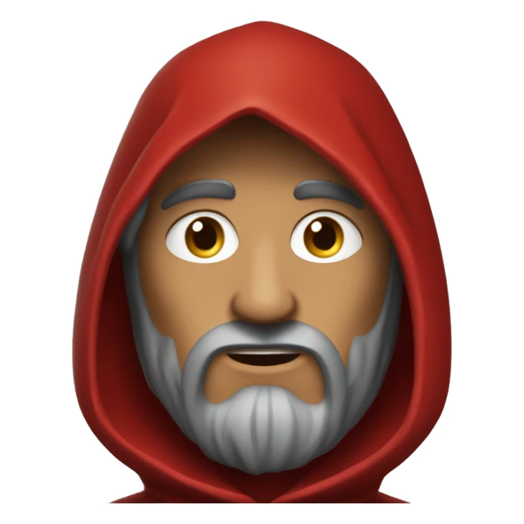 Dante Alighieri in a red hooded cloak sticker
