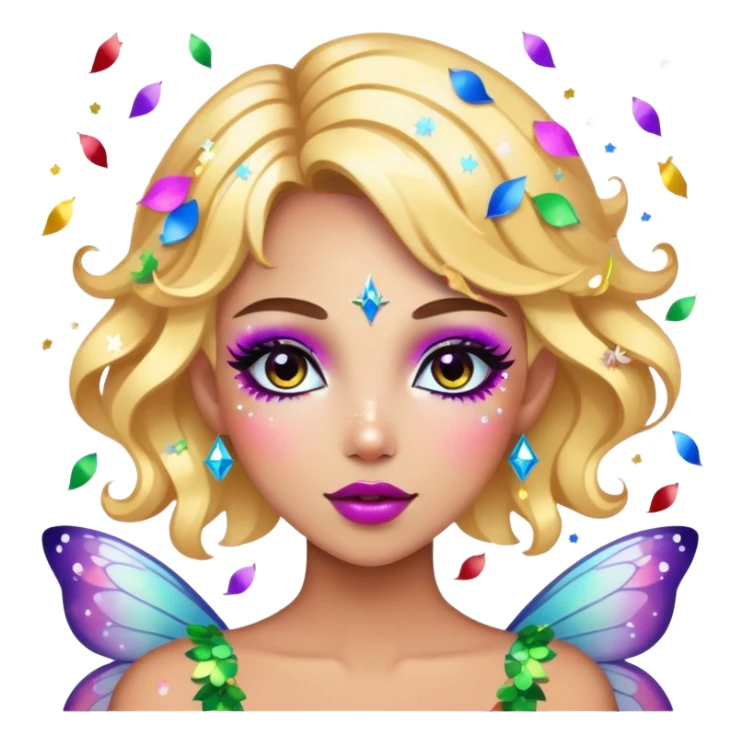 Beautiful Birthday Confetti fairy sticker