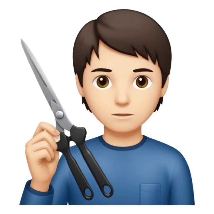 cutting a strip of 35mm film with scissors sticker