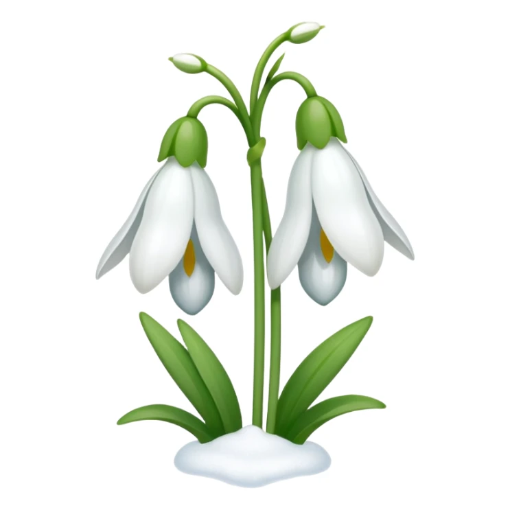 snowdrop emoji sticker