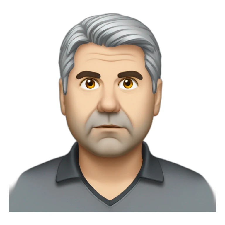 ange postecoglou with grey hair sticker
