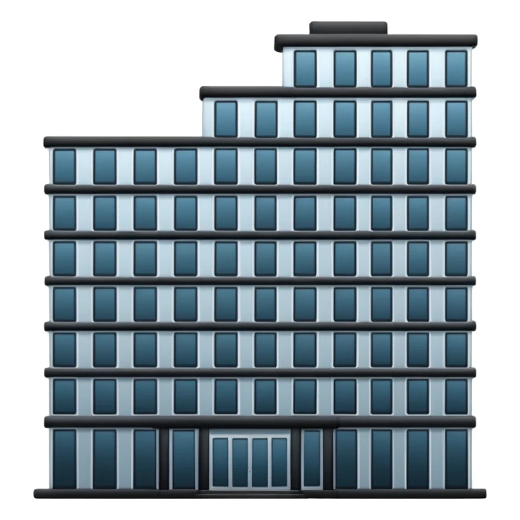 Black outline emoji or icon that represents architecture sticker