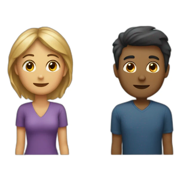 femme et homme qui s'embrasse sticker