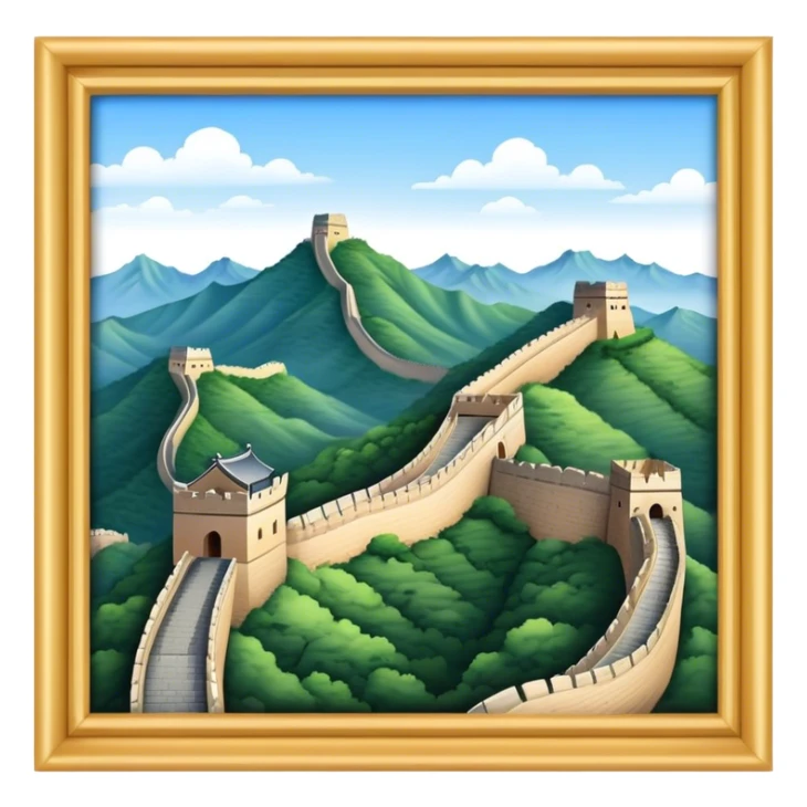 great wall of china sticker