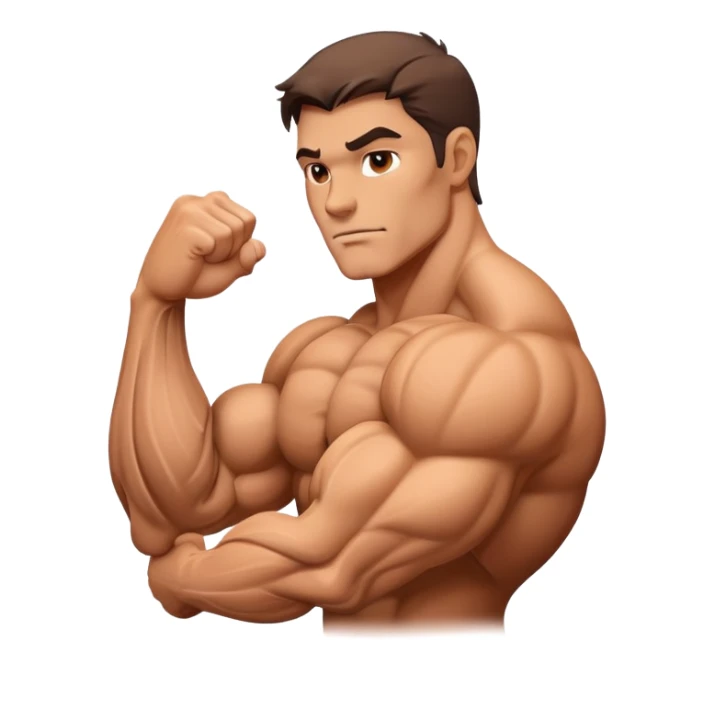 muscular arm with bulging biceps and veins sticker