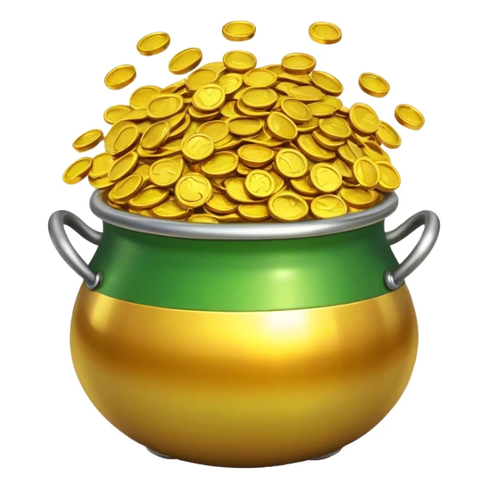 Pot of gold sticker