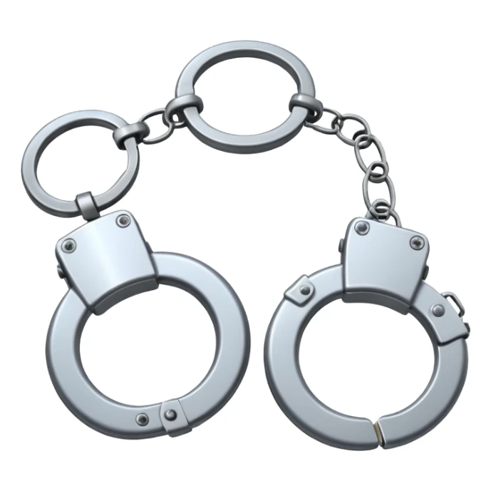 police hand cuffs sticker