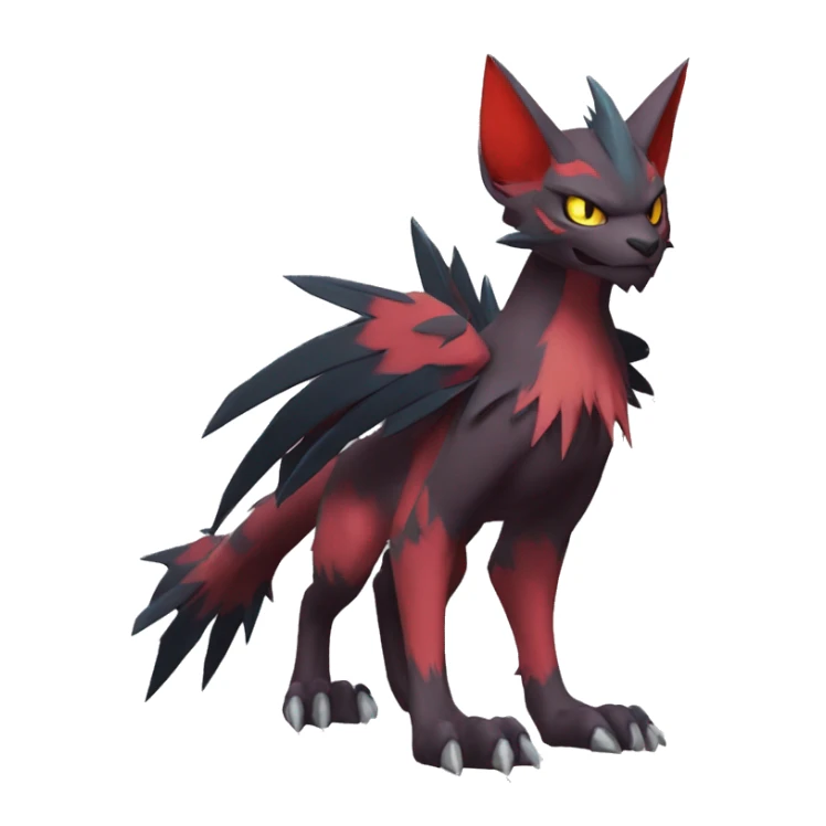 Noivern-Litten-Zoroark full body sticker