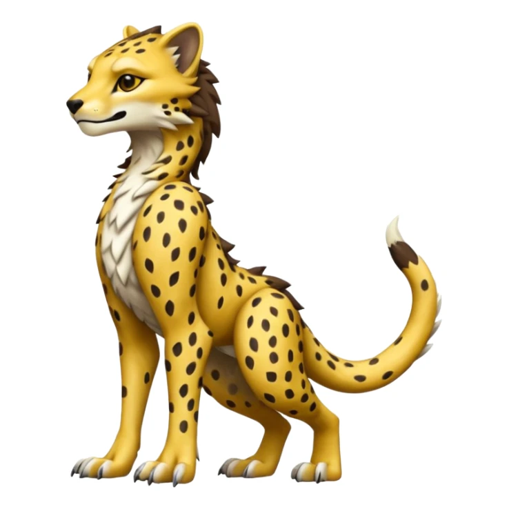 Grem2-Gremz-Cheetah-Sergal-fusion, full body  sticker