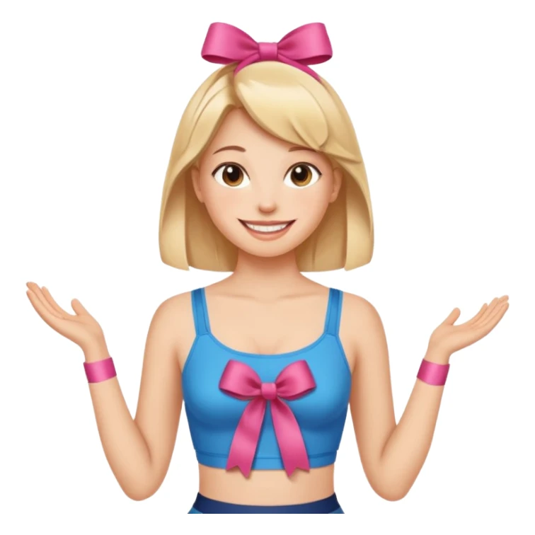 Kurdeleli güzel göbeği açık fit beli zayıf bir kız sticker