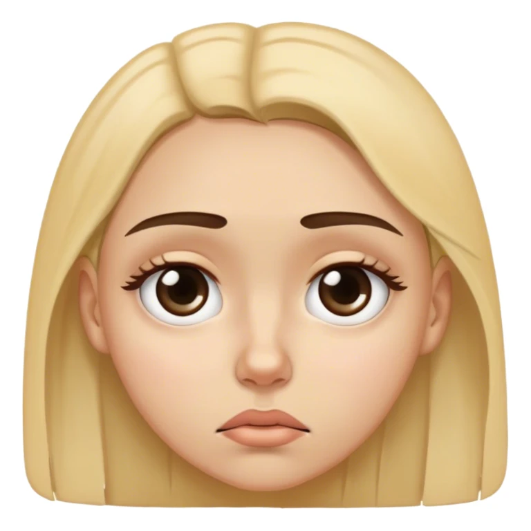 emoji de chica cansada con insomnio  sticker