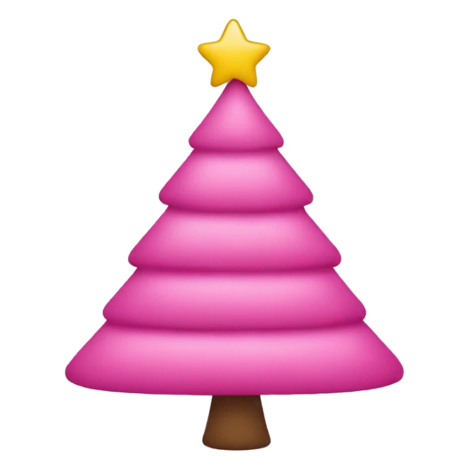 Can you make a pink Christmas tree  sticker