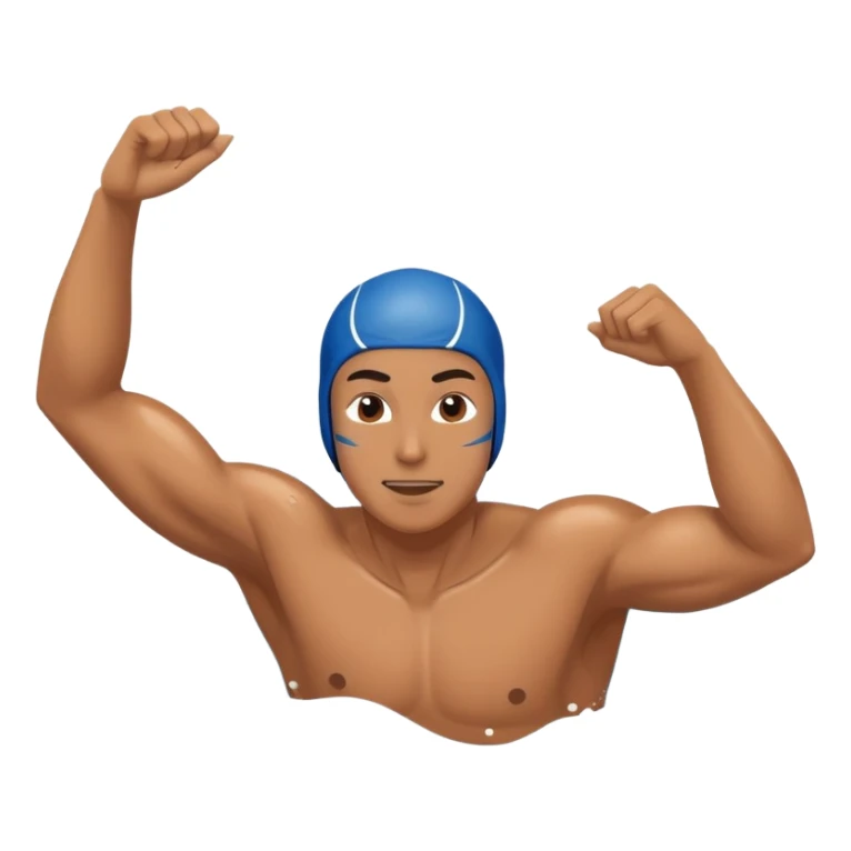 person swimming in water doing freestyle sticker