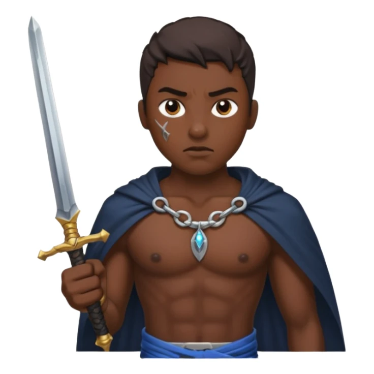 İnsan kalbinin içinden geçen Kılıç sticker