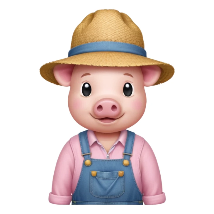 Farmer Pig sticker