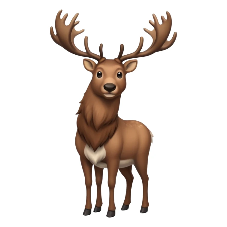 realistic reindeer caribou sticker