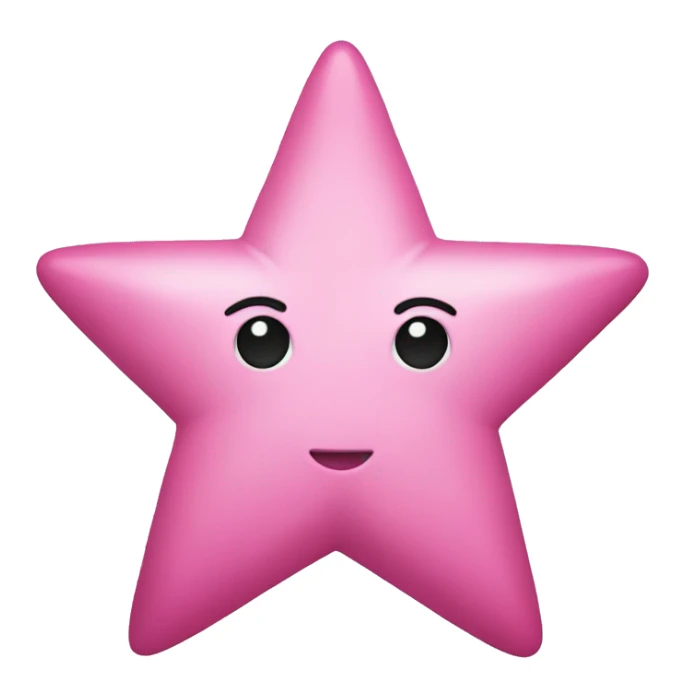Pink star  sticker